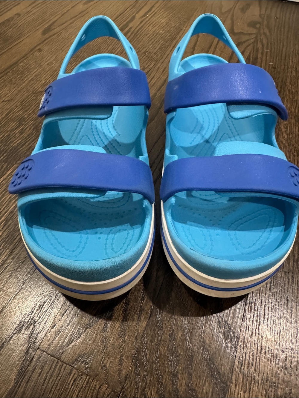 Crocs Kids' Crocband Cruiser Sandals in Venetian Bolt Blue (J6)